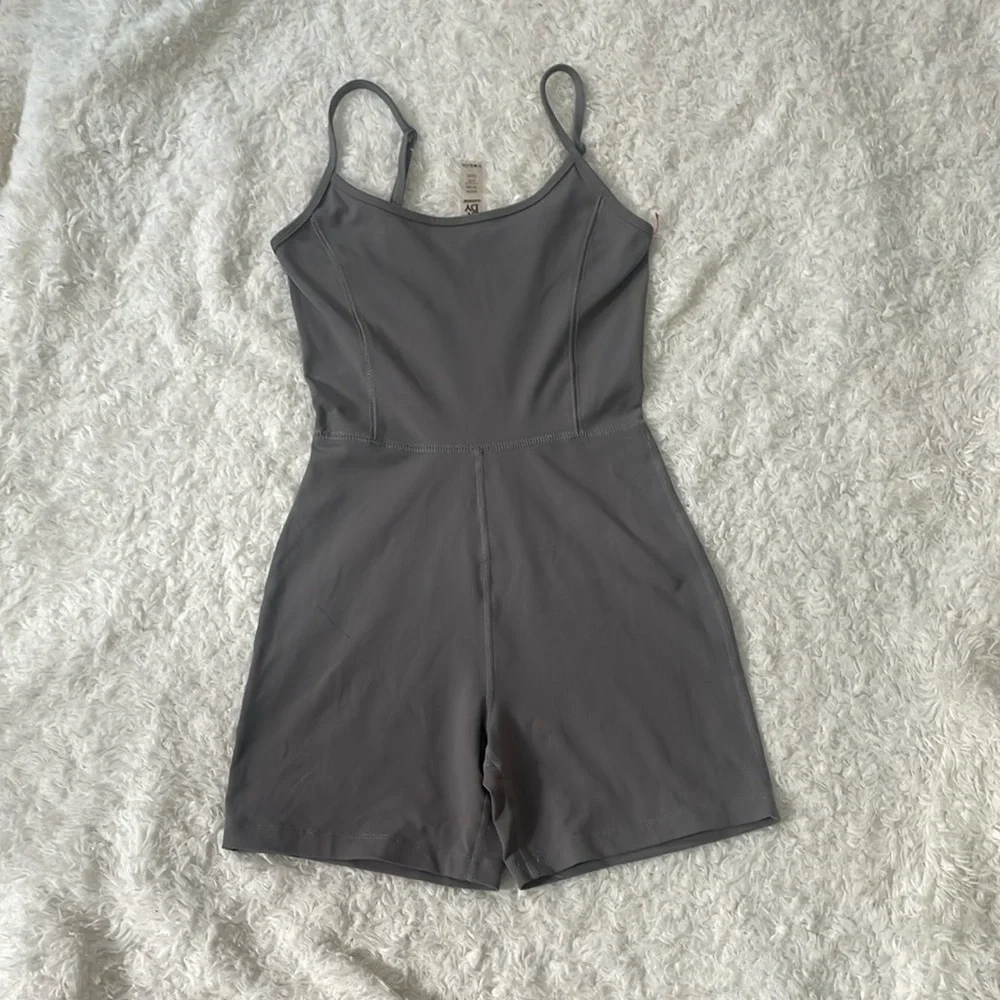 Garage Charcoal Sleeveless Romper - Picture 13 of 13